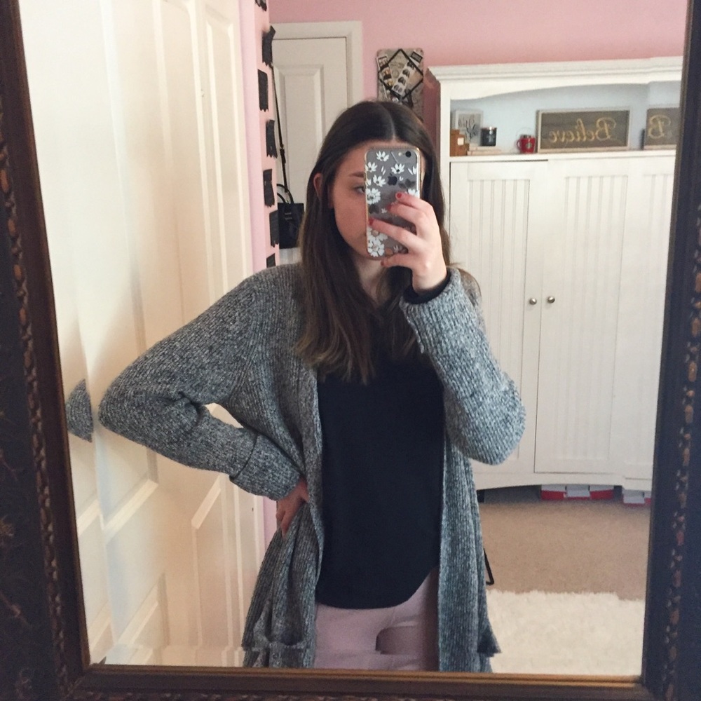 Super Cozy Gray Cardigan